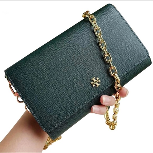 💚Tory Burch Emerson Leather Chain Wallet 💚 - Picture 7 of 8